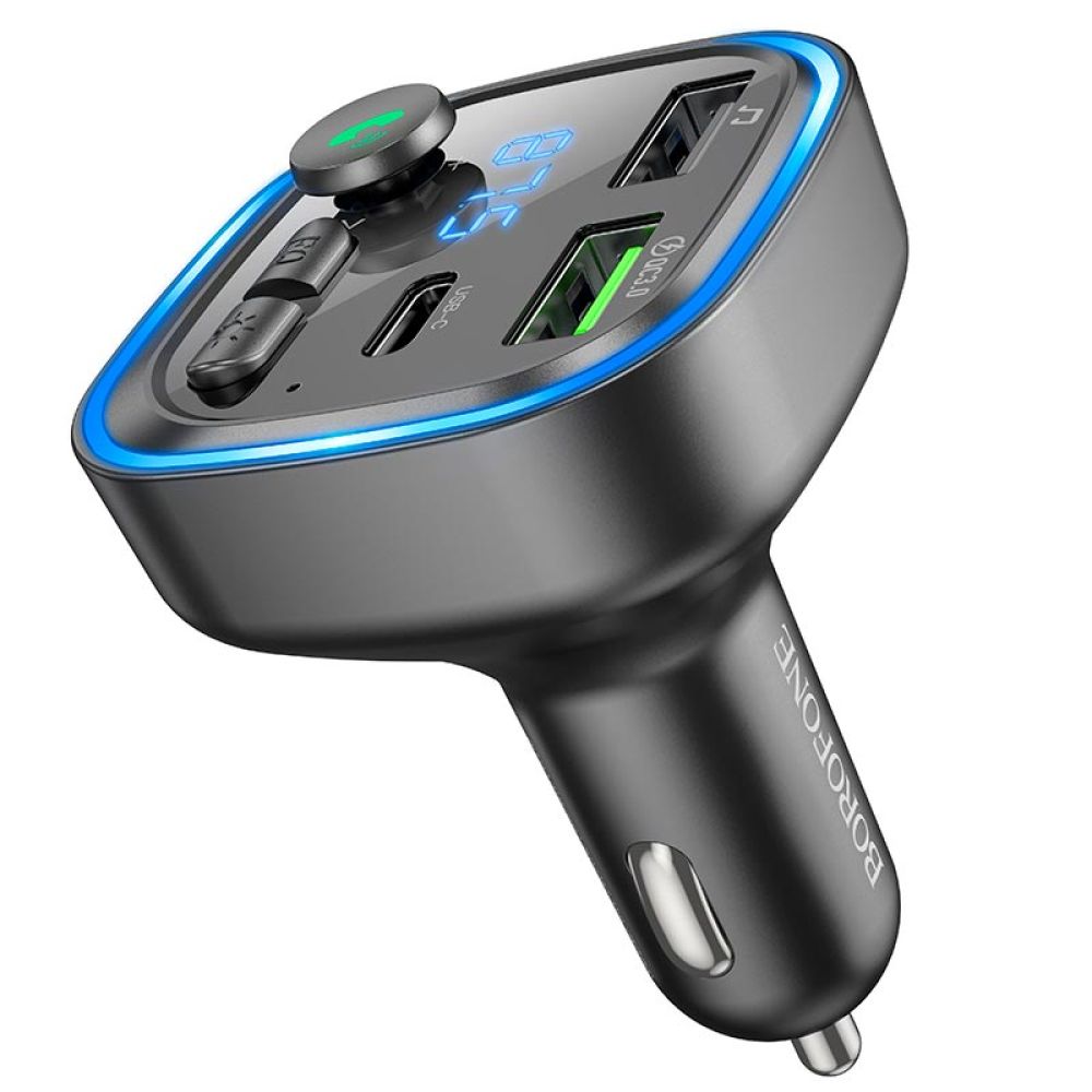 Купить МОДУЛЯТОР BOROFONE BC48 BROAD QC3.0 CAR BT FM TRANSMITTER_1