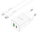Купить СЕТЕВОЕ ЗАРЯДНОЕ УСТРОЙСТВО BOROFONE BN7 PD20W+QC3.0 TYPE-C TO LIGHTNING_2