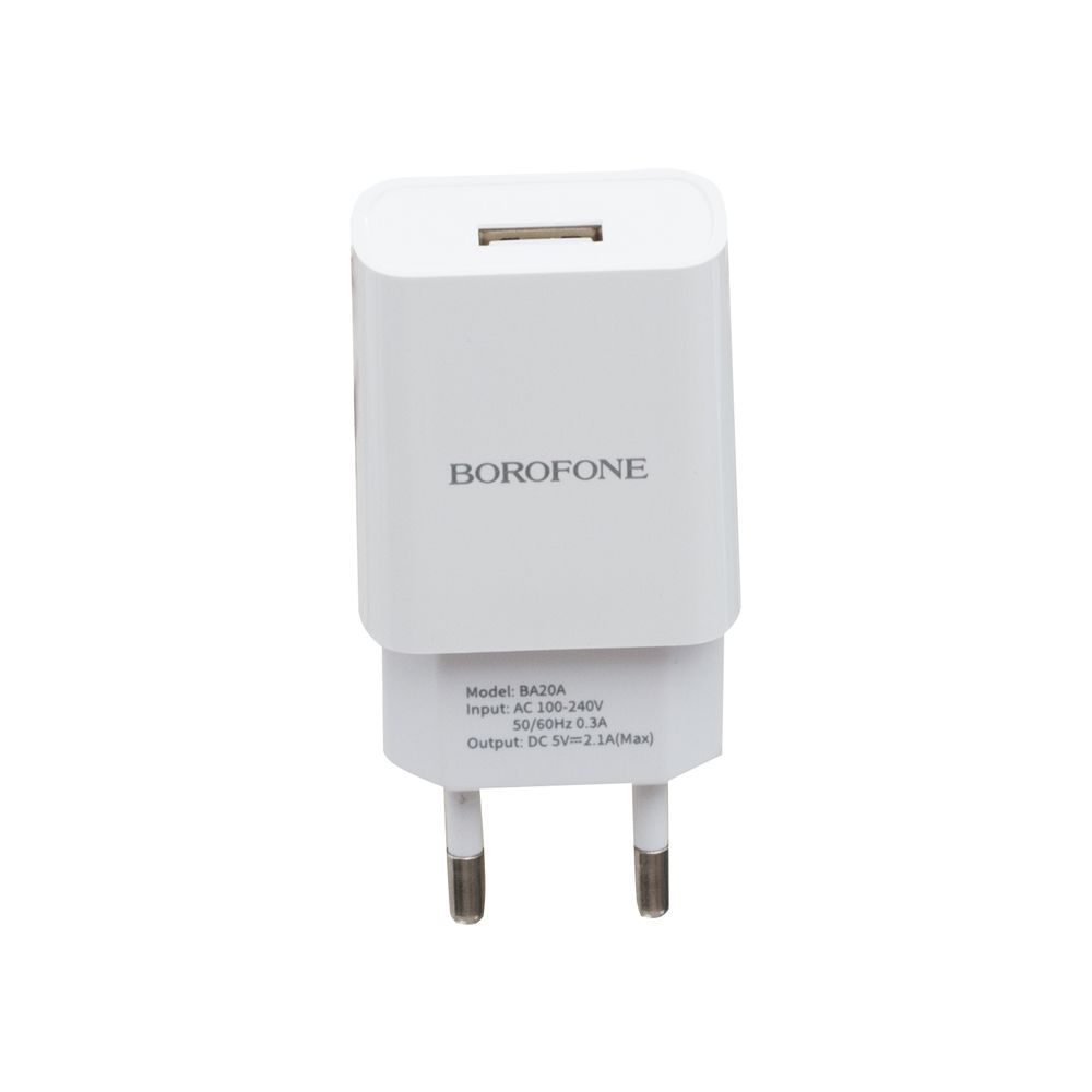 Купить СЕТЕВОЕ ЗАРЯДНОЕ УСТРОЙСТВО BOROFONE BA20A 2,1A_2