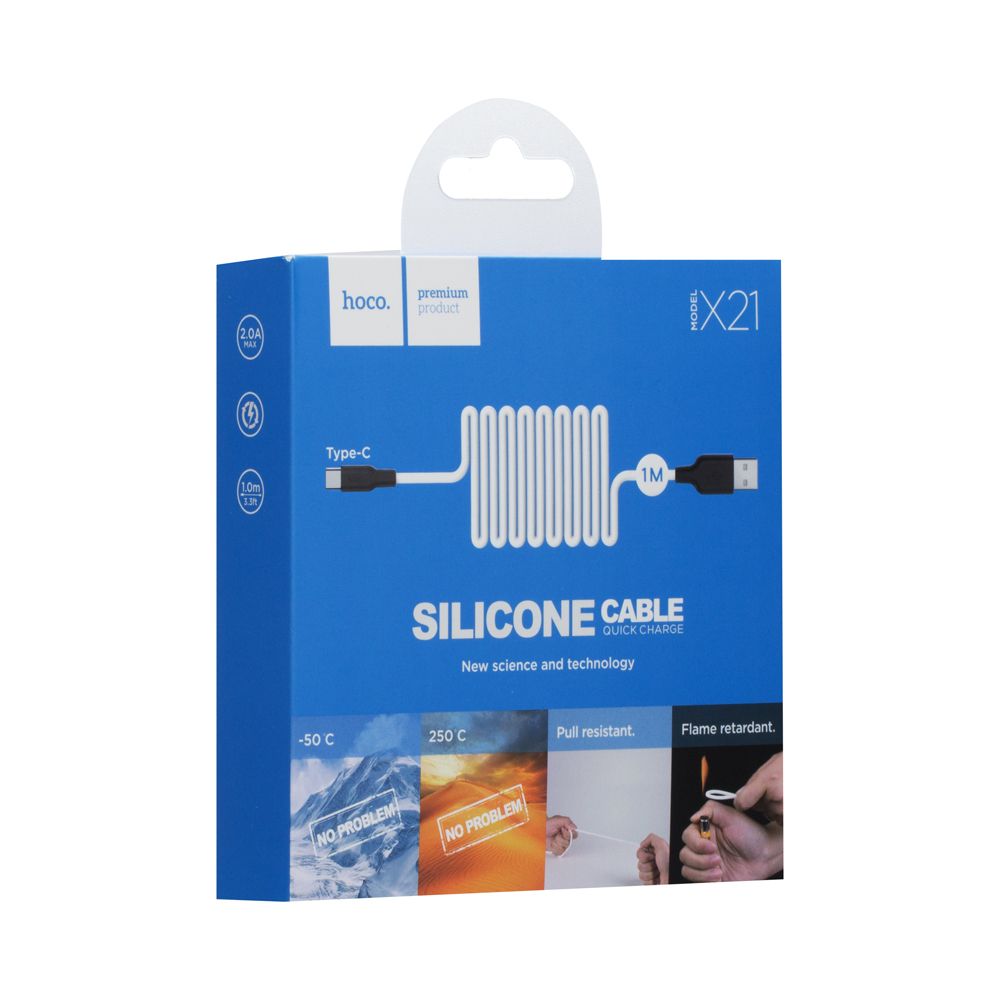 Купить USB HOCO X21 SILICONE TYPE-C