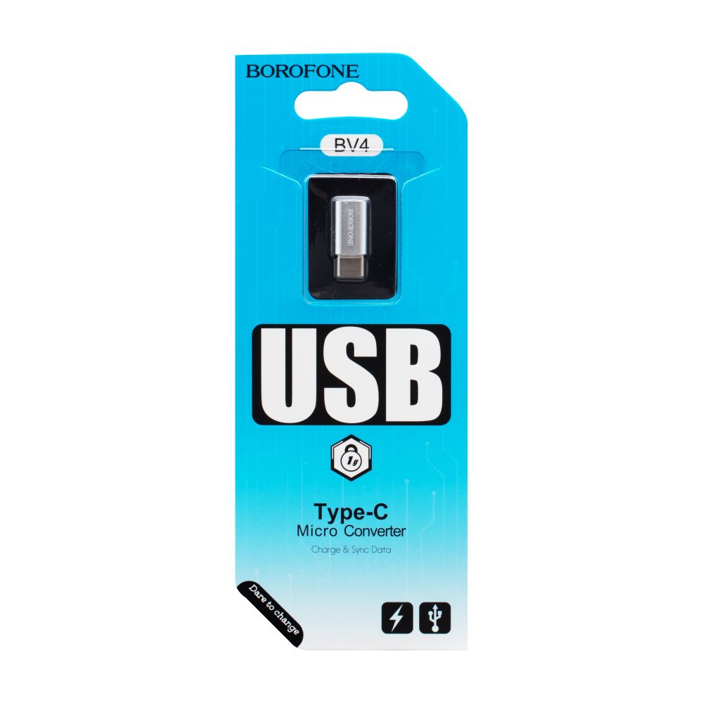 Купить ПЕРЕХОДНИК BOROFONE BV4 MICRO TO TYPE-C