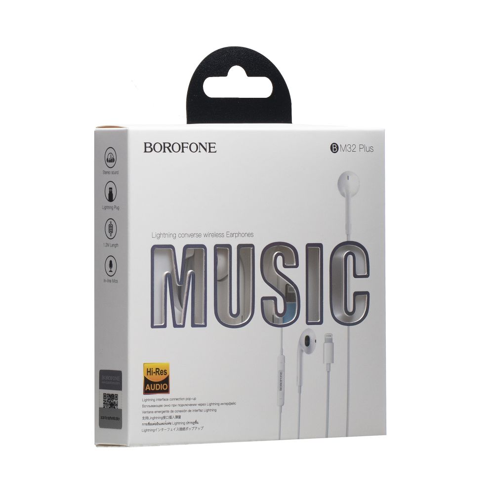Купить НАУШНИКИ BOROFONE BM32 PLUS LIGHTNING