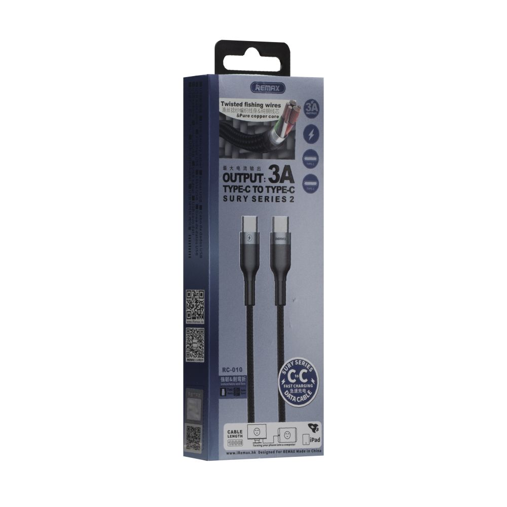 Купить USB REMAX RC-010 SURY 2 PD TYPE-C TO TYPE-C_1