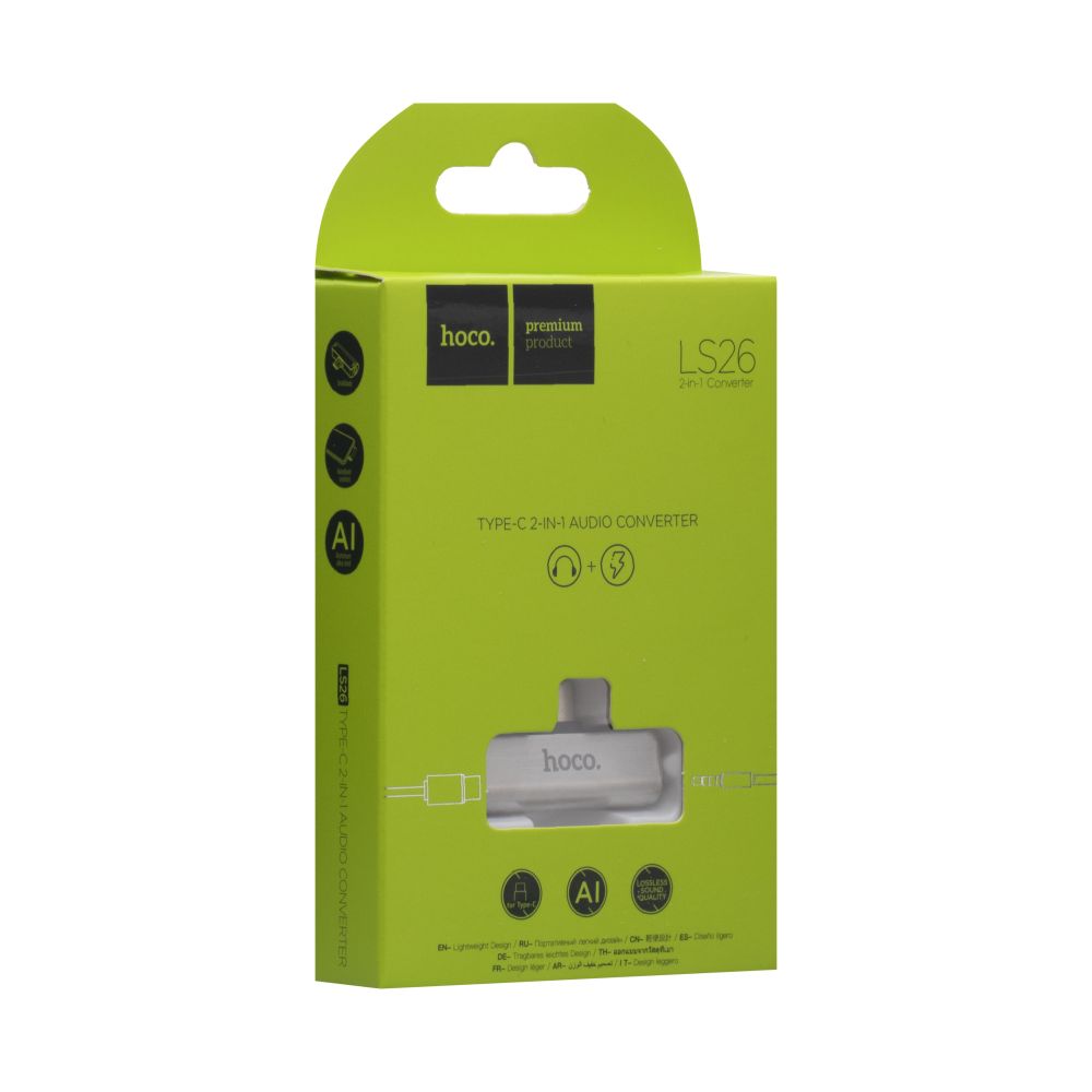 Купить ПЕРЕХОДНИК HOCO LS26 TYPE-C 2IN1 AUDIO CONVERTER