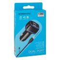 Купить АВТО ЗАРЯДНОЕ УСТРОЙСТВО BOROFONE BZ14 LIGHTNING 2USB 2.4A_1