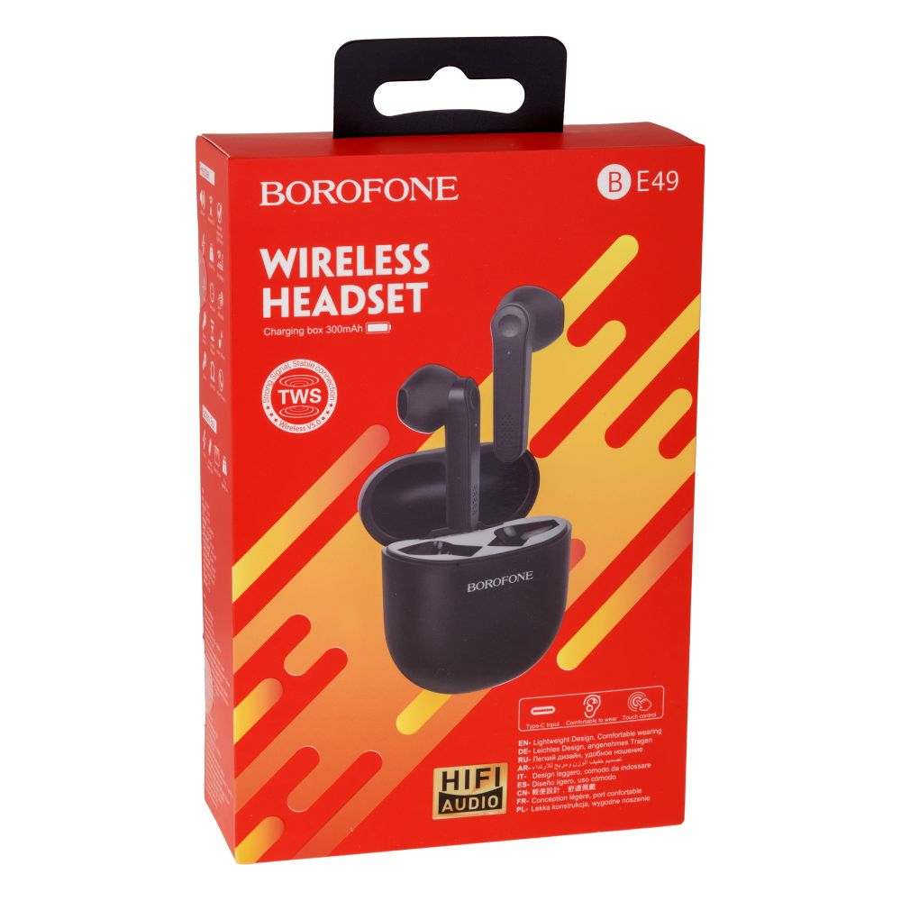 Купить БЛЮТУЗ СТЕРЕО ГАРНИТУРА BOROFONE BE49 SERENITY TWS