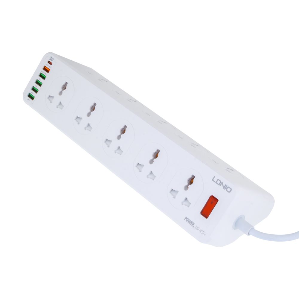 Купить СЕТЕВОЙ УДЛИНИТЕЛЬ LDNIO SC10610 (10 PORTS / 1PD / 1QC3.0 / 4 USB / 2M)_2