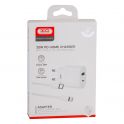 Купить СЕТЕВОЕ ЗАРЯДНОЕ УСТРОЙСТВО XO L81A EU PD20W+QC3.0 TYPE-C TO LIGHTNING 2USB