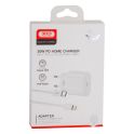Купить СЕТЕВОЕ ЗАРЯДНОЕ УСТРОЙСТВО XO L81B EU PD 20W TYPE-C TO LIGHTNING 3A