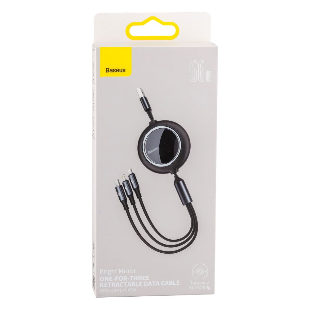 Купить USB BASEUS USB TO M+L+C 1.2M 66W CAMLC-M