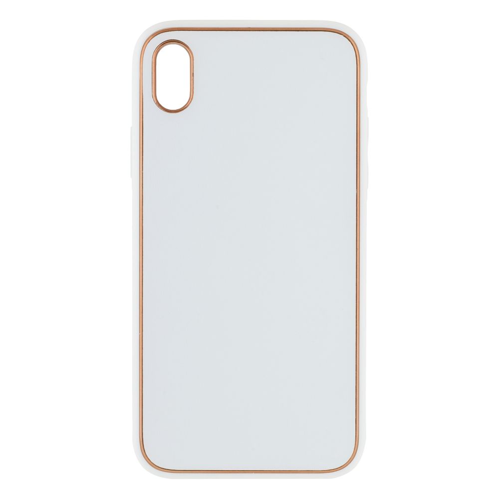 Купить ЧЕХОЛ LEATHER GOLD WITH FRAME WITHOUT LOGO ДЛЯ IPHONE XR_10