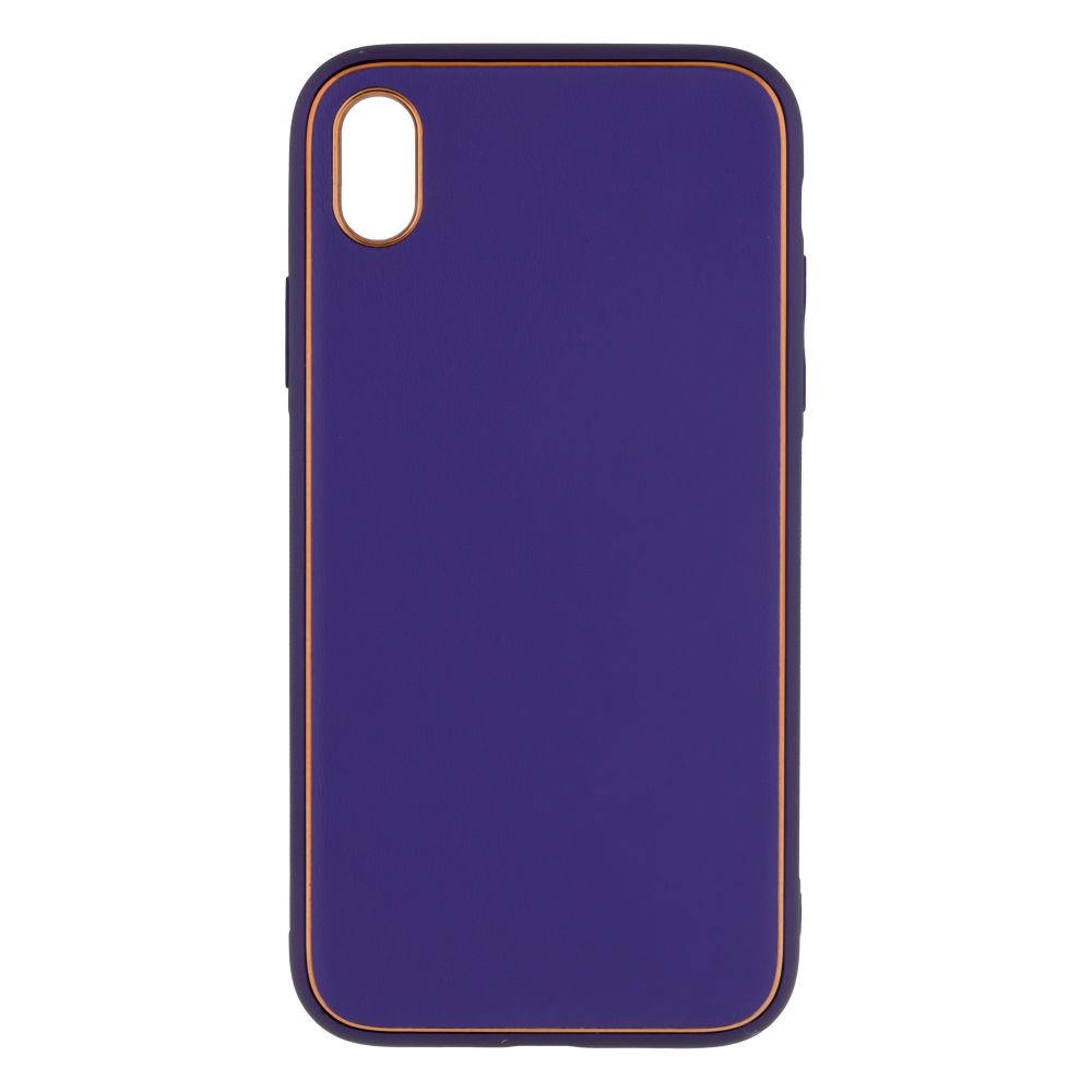 Купить ЧЕХОЛ LEATHER GOLD WITH FRAME WITHOUT LOGO ДЛЯ IPHONE XR_5