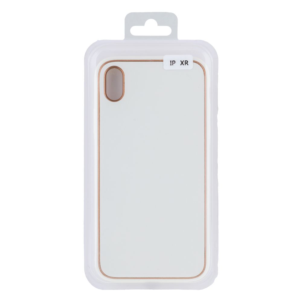 Купить ЧЕХОЛ LEATHER GOLD WITH FRAME WITHOUT LOGO ДЛЯ IPHONE XR_12