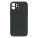 Купить ЧЕХОЛ LEATHER GOLD WITH FRAME WITHOUT LOGO ДЛЯ IPHONE 12_8