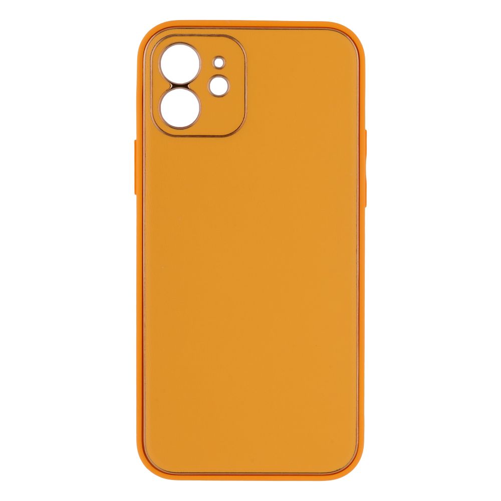 Купить ЧЕХОЛ LEATHER GOLD WITH FRAME WITHOUT LOGO ДЛЯ IPHONE 12_9
