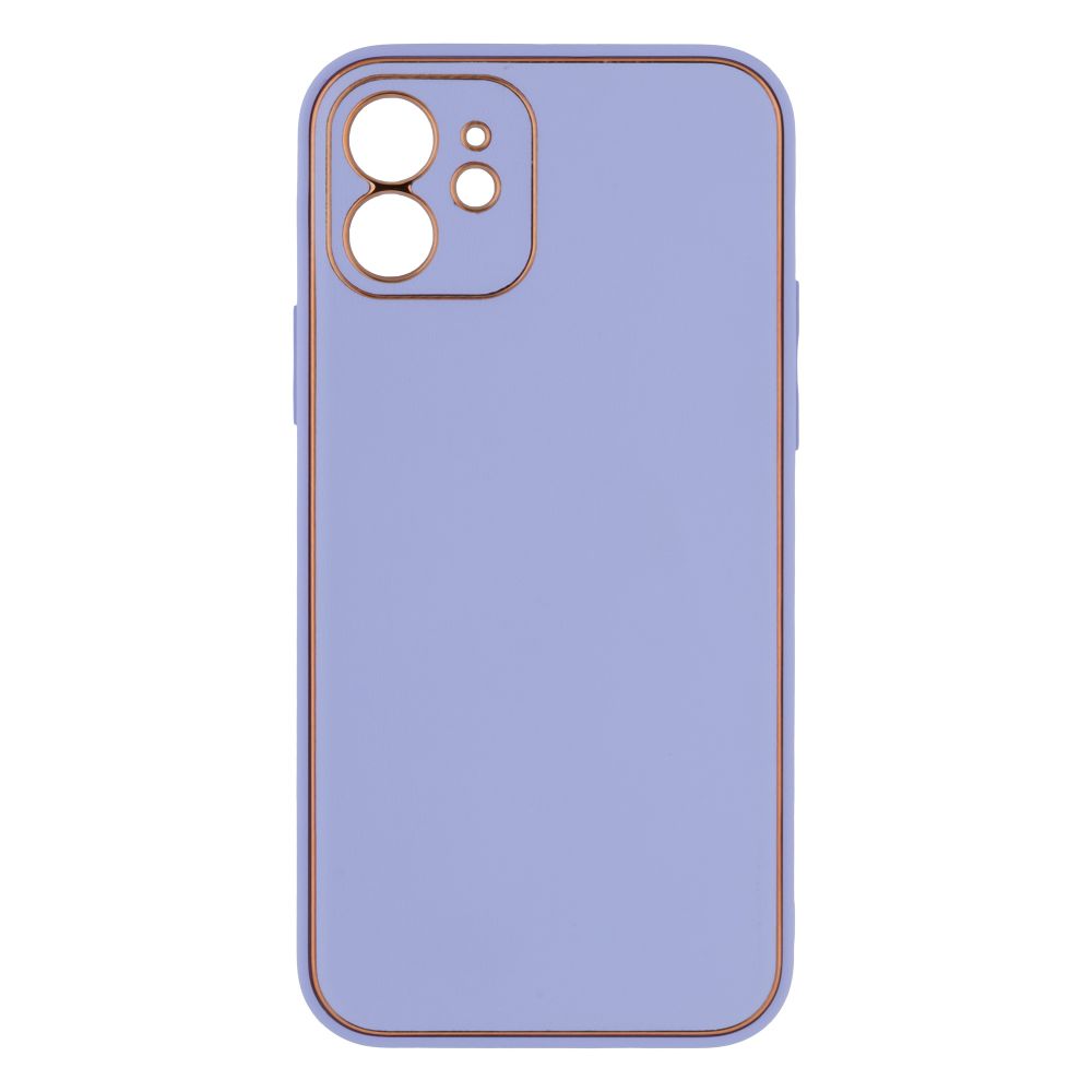 Купить ЧЕХОЛ LEATHER GOLD WITH FRAME WITHOUT LOGO ДЛЯ IPHONE 12_12