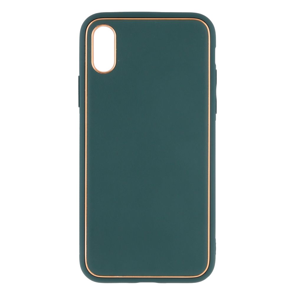 Купить ЧЕХОЛ LEATHER GOLD WITH FRAME WITHOUT LOGO ДЛЯ IPHONE X/XS_4