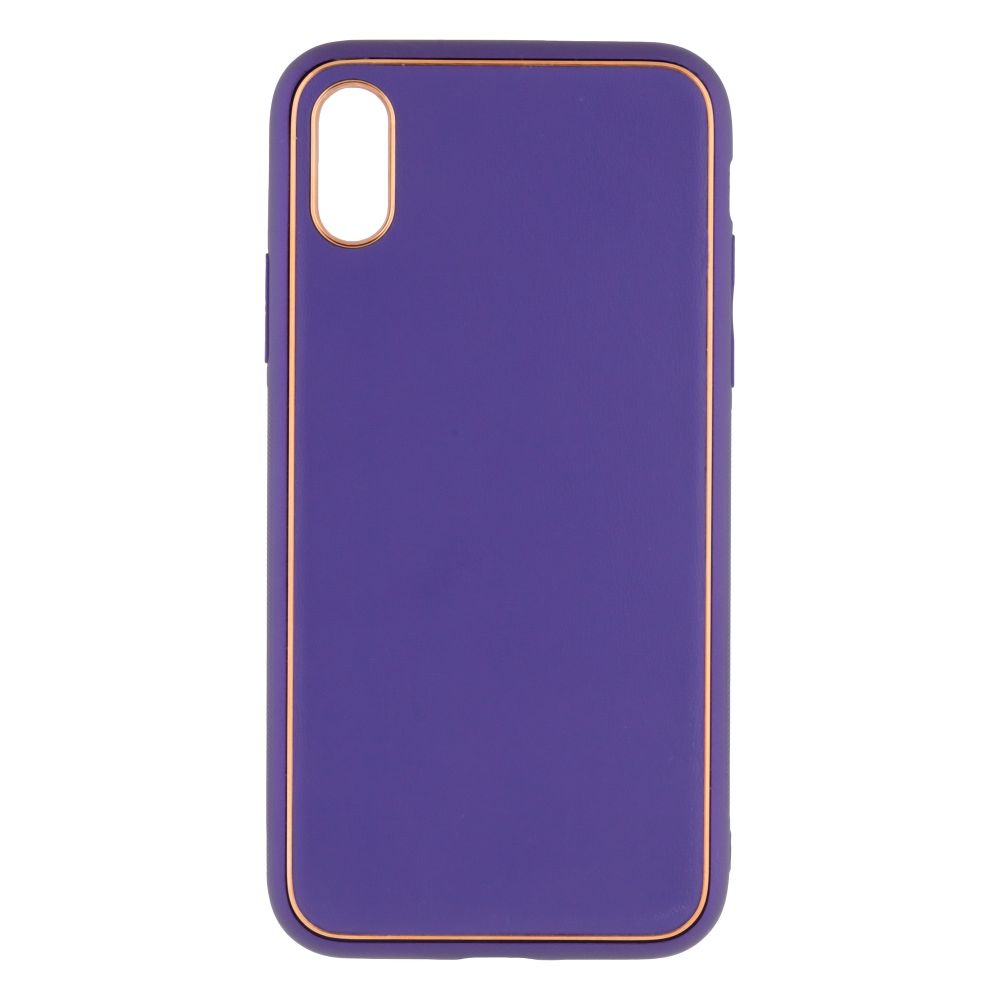 Купить ЧЕХОЛ LEATHER GOLD WITH FRAME WITHOUT LOGO ДЛЯ IPHONE X/XS_6
