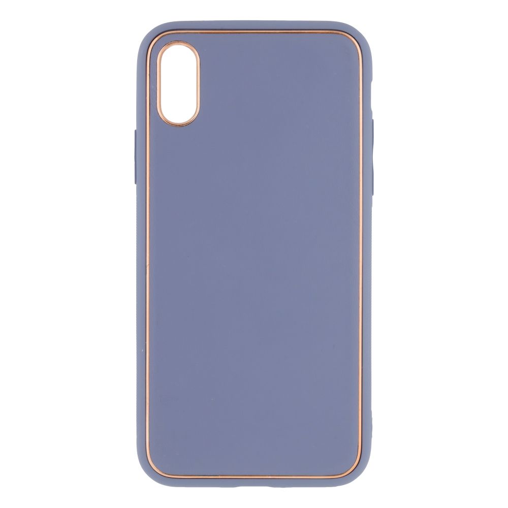 Купить ЧЕХОЛ LEATHER GOLD WITH FRAME WITHOUT LOGO ДЛЯ IPHONE X/XS_7