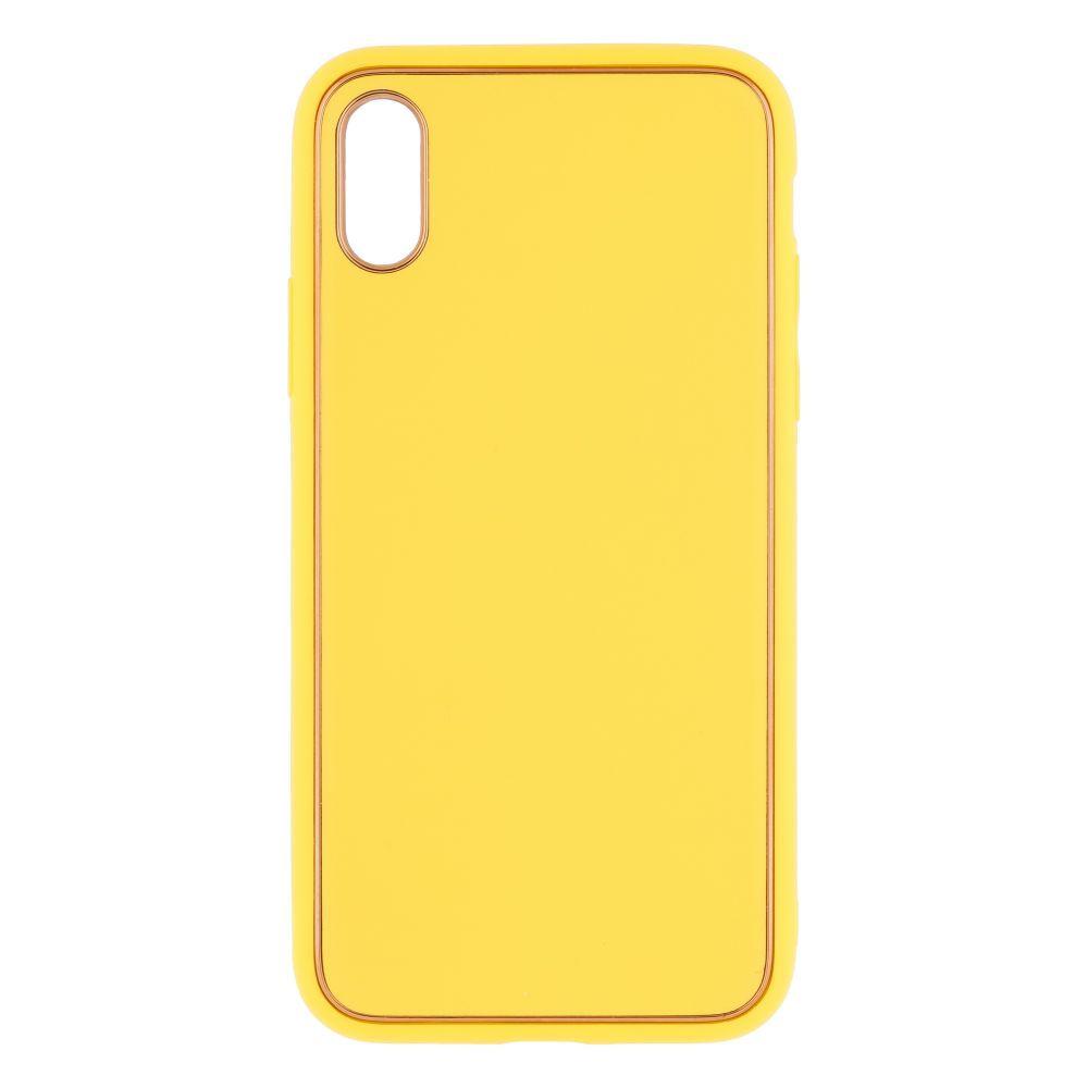 Купить ЧЕХОЛ LEATHER GOLD WITH FRAME WITHOUT LOGO ДЛЯ IPHONE X/XS_8