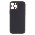 Купить ЧЕХОЛ LEATHER GOLD WITH FRAME WITHOUT LOGO ДЛЯ IPHONE 12 PRO MAX_1