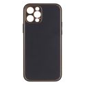 Купить ЧЕХОЛ LEATHER GOLD WITH FRAME WITHOUT LOGO ДЛЯ IPHONE 12 PRO_1