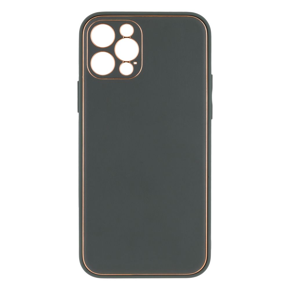 Купить ЧЕХОЛ LEATHER GOLD WITH FRAME WITHOUT LOGO ДЛЯ IPHONE 12 PRO_9