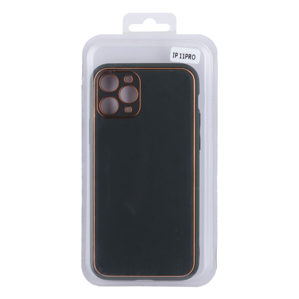 Купить ЧЕХОЛ LEATHER GOLD WITH FRAME WITHOUT LOGO ДЛЯ IPHONE 11 PRO_13