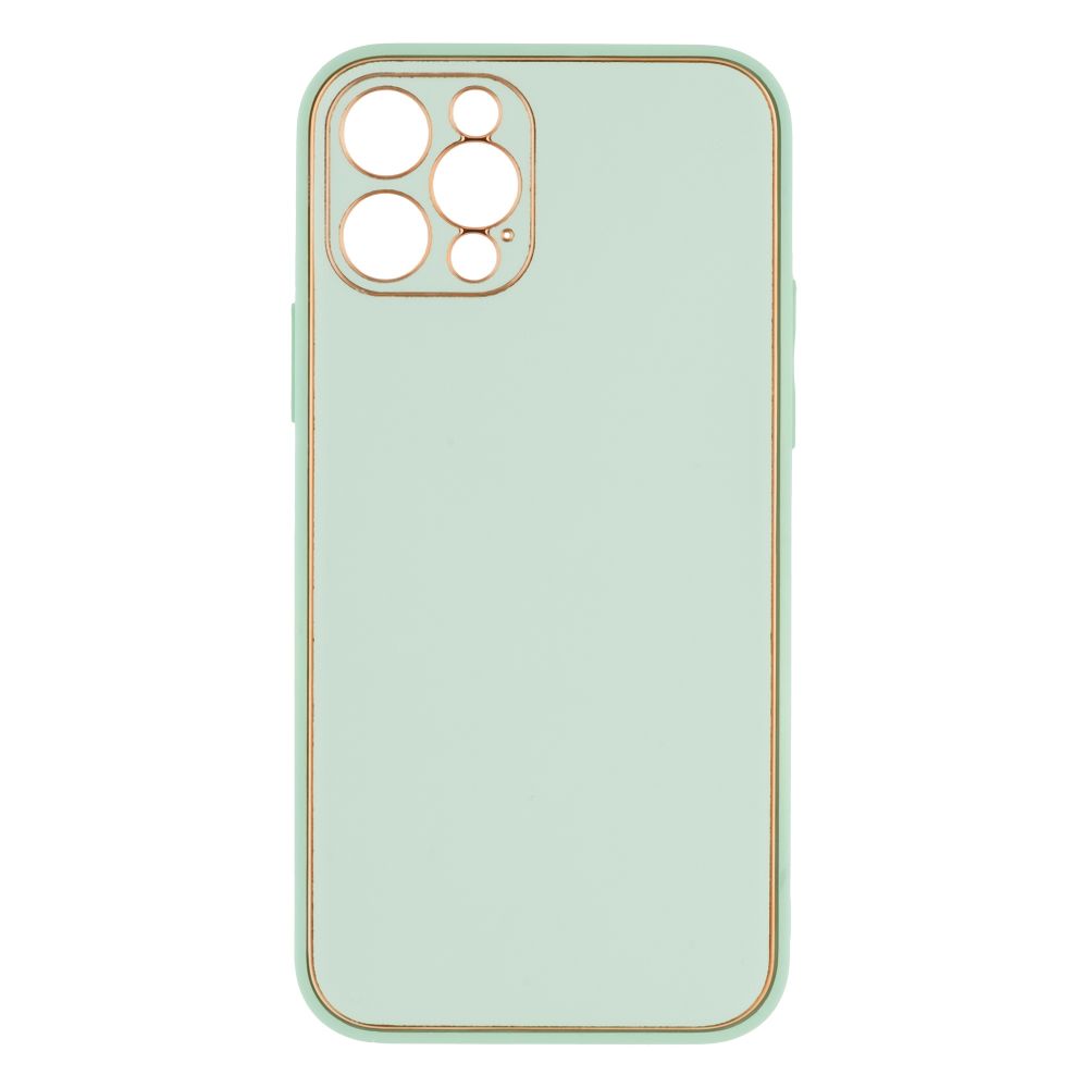 Купить ЧЕХОЛ LEATHER GOLD WITH FRAME WITHOUT LOGO ДЛЯ IPHONE 12 PRO_6