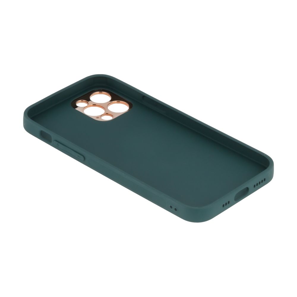 Купить ЧЕХОЛ LEATHER GOLD WITH FRAME WITHOUT LOGO ДЛЯ IPHONE 12 PRO_14