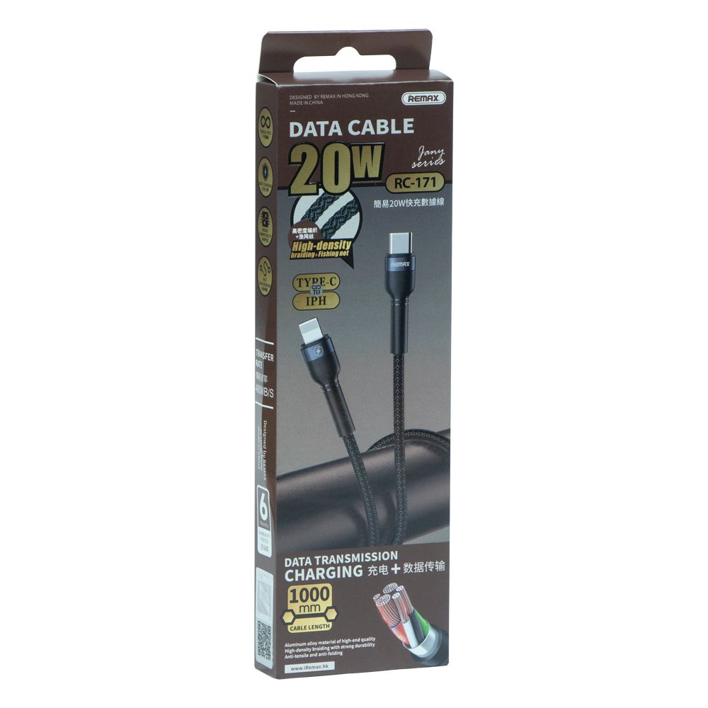 Купить USB REMAX RC-171 TYPE C TO LIGHTNING 20W PD