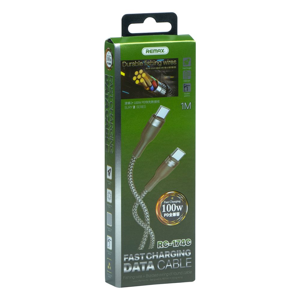 Купить USB REMAX RC-174C SURY 2 PD 100W TYPE-C TO TYPE-C_1