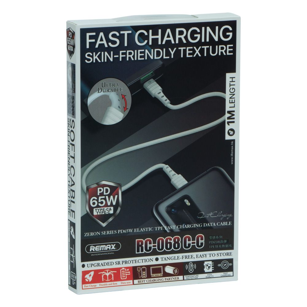 Купить USB REMAX RC-068 PD 65W TYPE-C TO TYPE-C
