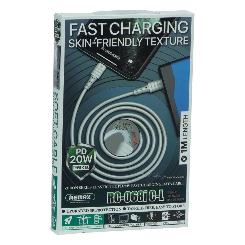 Купить USB REMAX RC-068I PD 20W TYPE-C TO LIGHTNING