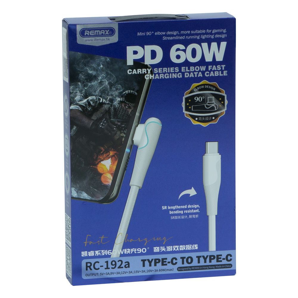 Купить USB REMAX RC-192A 60W 90° TYPE-C TO TYPE-C_1