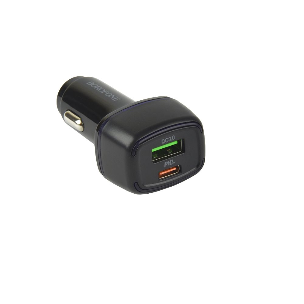 Купить АВТО ЗАРЯДНОЕ УСТРОЙСТВО BOROFONE BZ14A PD20W+QC3.0 TYPE-C TO TYPE-C 3A_7