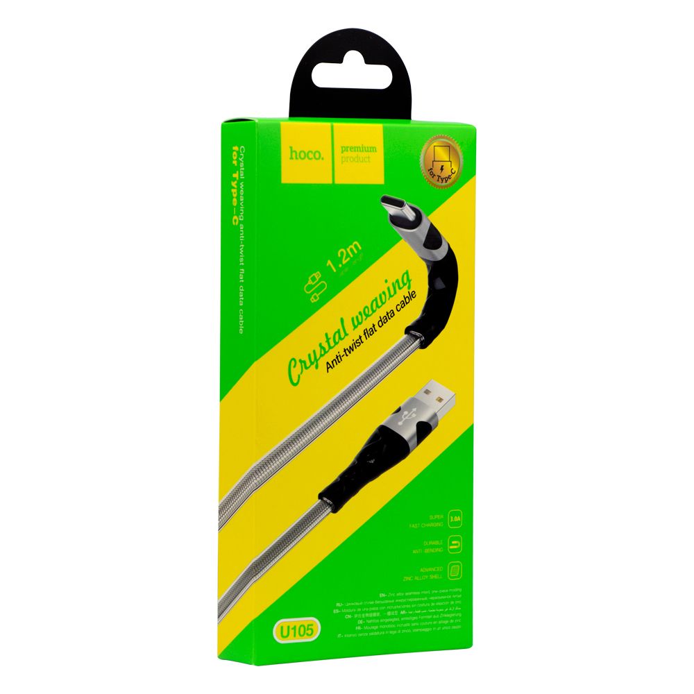 Купить USB HOCO U105 TREASURE JELLY TYPE-C 1.2M