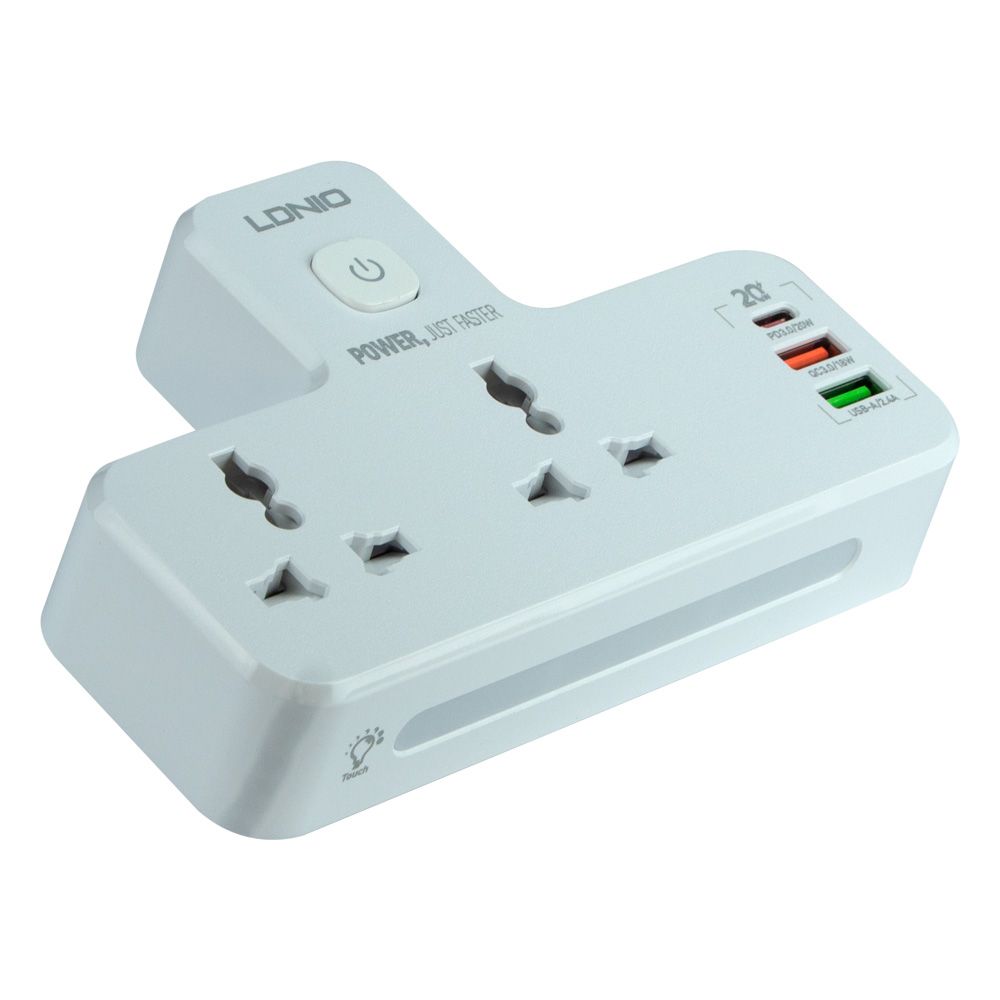 Купить СЕТЕВОЙ ПЕРЕХОДНИК С НОЧНИКОМ LDNIO SC2311 1 TYPE-C PD/ 2 USB QC/ 2 PSOCKET/ LED LAMP_1