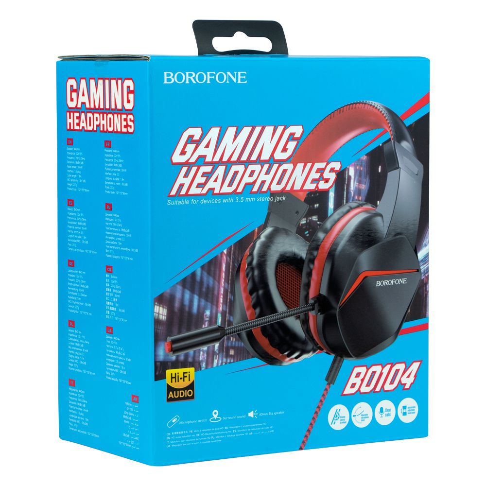Купить ИГРОВЫЕ НАУШНИКИ BOROFONE BO104 PHANTOM