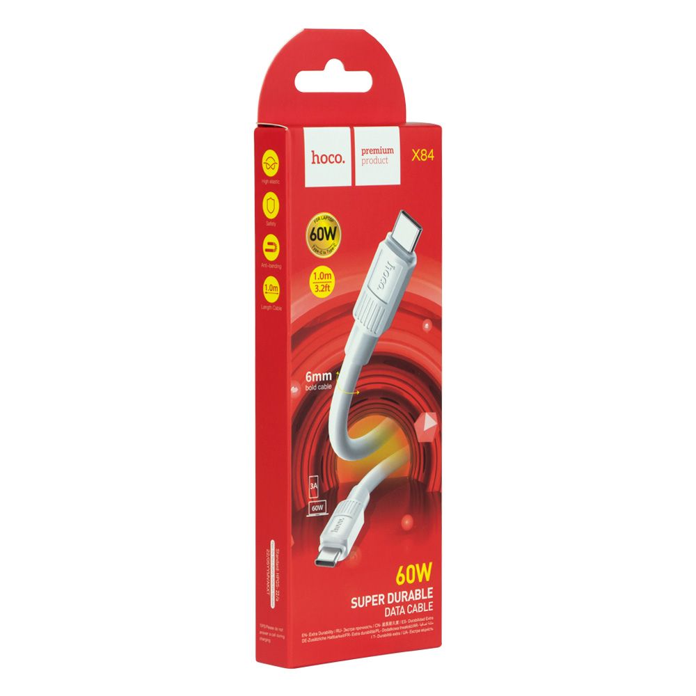 Купить USB HOCO X84 60W TYPE-C TO TYPE-C