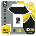 Купить КАРТА ПАМЯТИ HI-RALI MICROSDHC 32GB UHS-3 10 CLASS