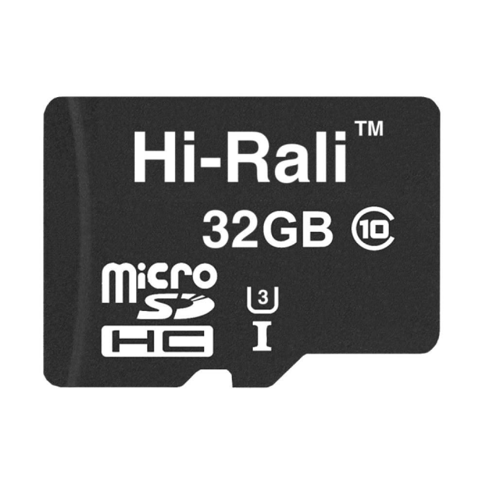 Купить КАРТА ПАМЯТИ HI-RALI MICROSDHC 32GB UHS-3 10 CLASS_1
