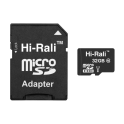 Купить КАРТА ПАМЯТИ HI-RALI MICROSDHC 32GB UHS-3 10 CLASS & ADAPTER_1