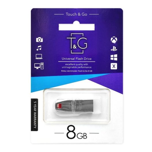 Купить USB FLASH DRIVE T&G 8GB CHROME 115