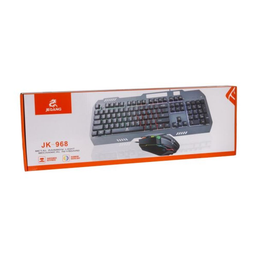 Купить КЛАВИАТУРА И МЫШЬ ИГРОВЫЕ JEQANG JK-968 МЯТАЯ УПАКОВКА