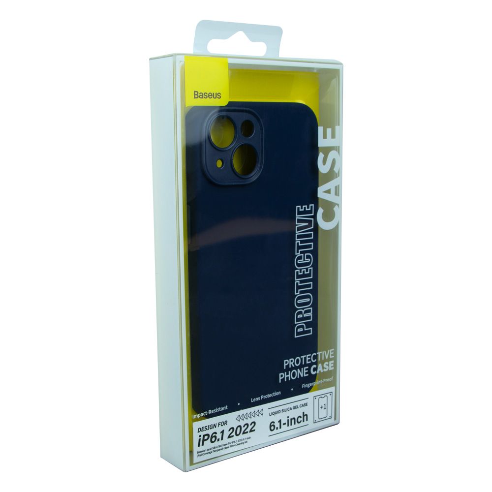 Купить ЧЕХОЛ BASEUS LIQUID SILICA GEL CASE+GLASS 0.22MM  ДЛЯ IPHONE 14 ARYT001603_1