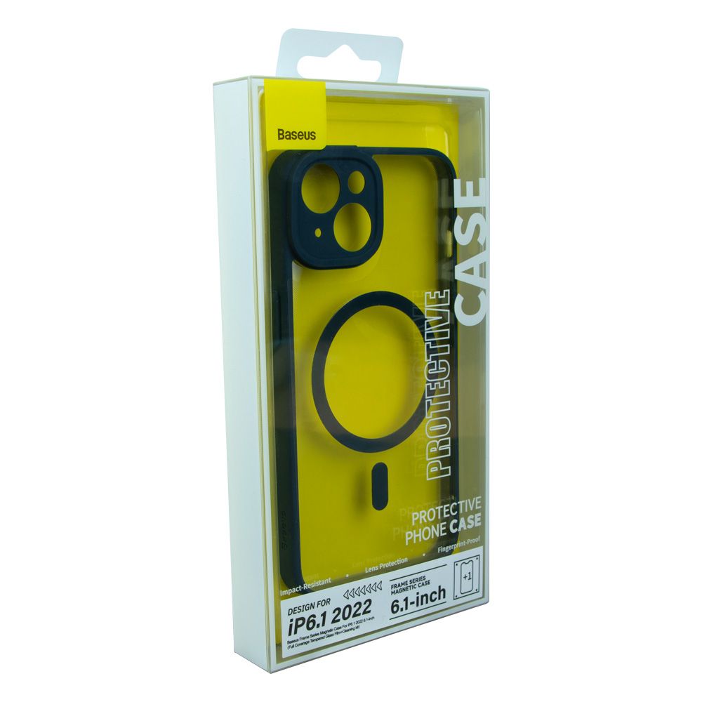 Купить ЧЕХОЛ BASEUS FRAME SERIES MAGNETIC CASE+GLASS 0.22MM  ДЛЯ IPHONE 14 ARJT020003_1