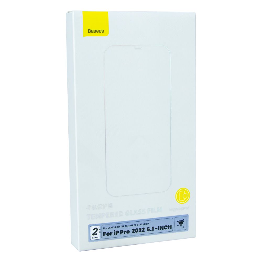 Купить ЗАЩИТНОЕ СТЕКЛО BASEUS CRYSTAL 0.3MM ДЛЯ IPHONE 14 (2 ШТ) SGBL100002