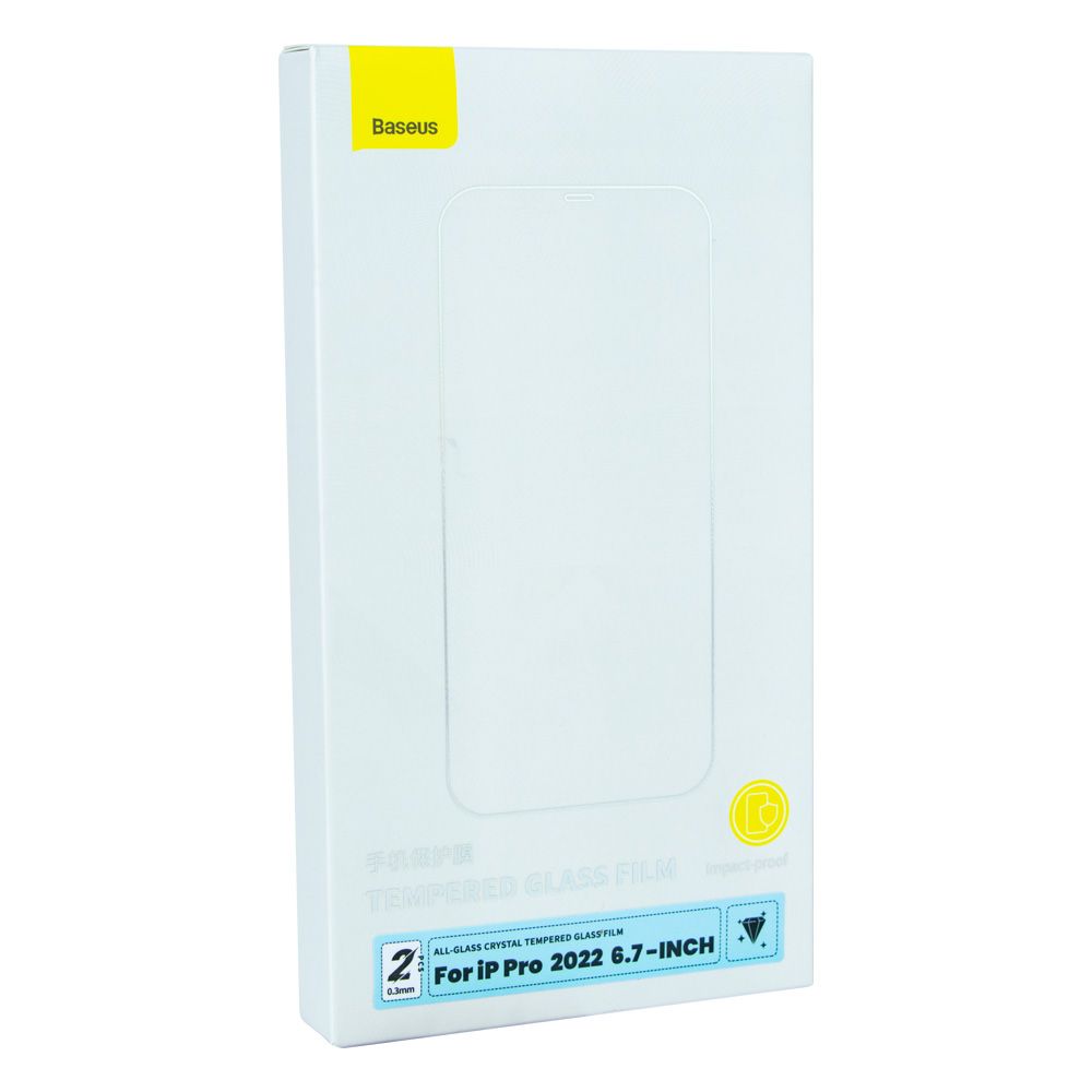 Купить ЗАЩИТНОЕ СТЕКЛО BASEUS CRYSTAL 0.3MM ДЛЯ IPHONE 14 PLUS (2 ШТ) SGBL100202