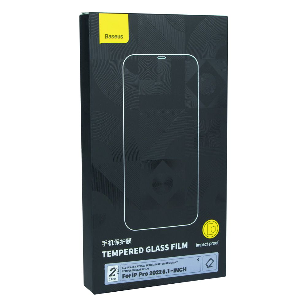 Купить ЗАЩИТНОЕ СТЕКЛО BASEUS CRYSTAL АНТИУДАРНОЕ 0.3MM ДЛЯ IPHONE 14 (2 ШТ) SGJC030002